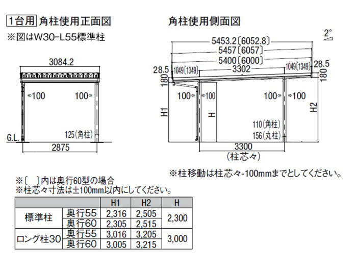 正規 リクシルウィンスリーポート 角柱 雪501台用 を値引55 工事販売 福岡熊本佐賀大分鹿児島長崎山口