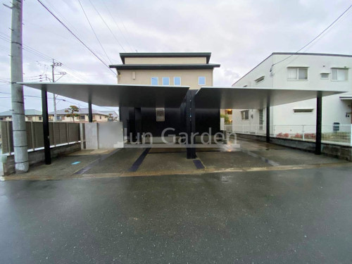 施工例画像：福岡県 久留米市  カーポート LIXIL カーポートSC横2台