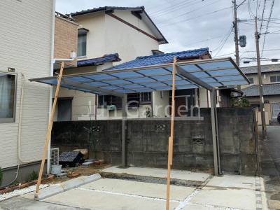 施工例画像：福岡県 福岡市早良区  カーポート LIXIL ネスカF1台