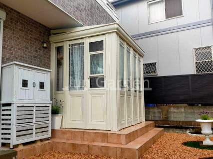 施工例画像：福岡県 大野城市  ガーデンサンルーム LIXIL 暖蘭物語 Aパネル