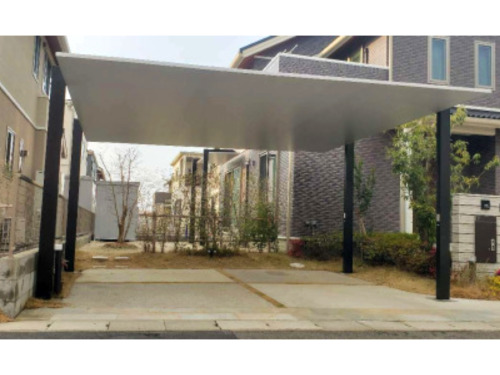 施工例画像：大分県 中津市  カーポート LIXIL カーポートSC横2台